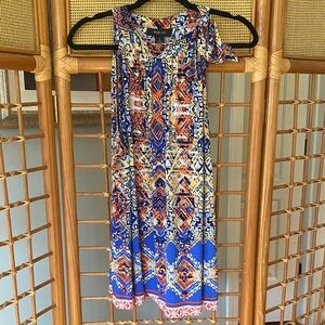 Colorful Geometric Print Top